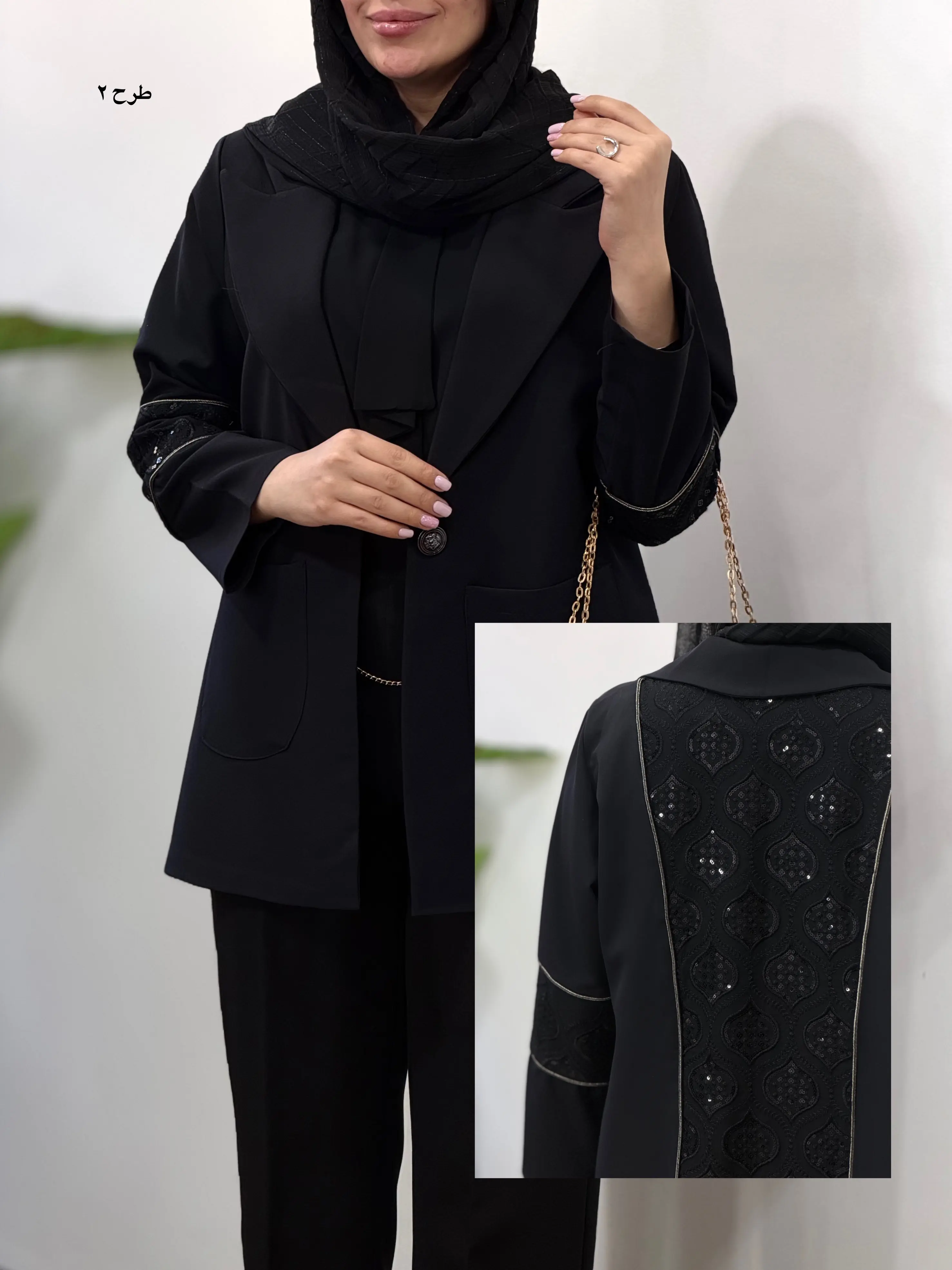 مانتو مجلسی سوزندوزی آیسو نگارین